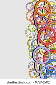 Color circles vertical banner