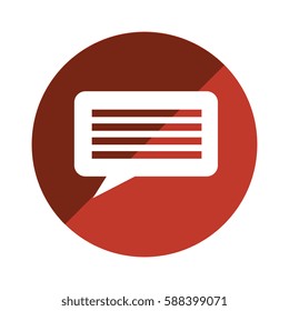 color circular emblem with callout for dialogue