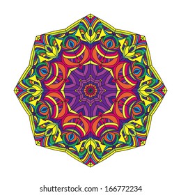 color circular pattern - vector illustration