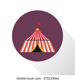 Color circus dome icon