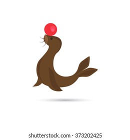 Color circus seal icon