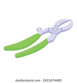 Color claw cutter icon isometric vector. Canine metal. Kitten equipment