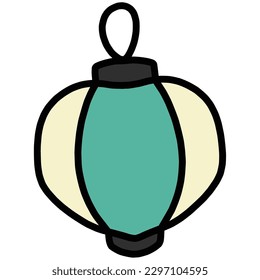 Color Clip art of lantern