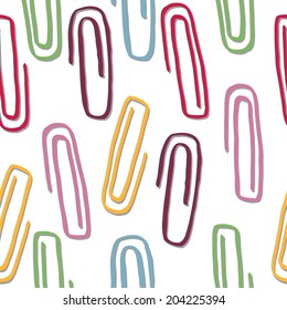 Color Clips on White Background, Vector Version 