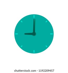 Color clock icon, isolated on white background. modern symbol EPS10
