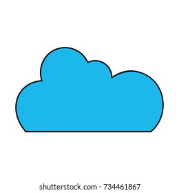 color cloud data network server connection