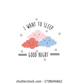 color cloud star text line tee illustration art vector