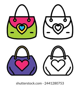 COLOR AND COLORLESS DUO HANDBAG