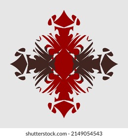 color combination mandala vector, beautiful, symmetrical, unique, creative hand art, decoration