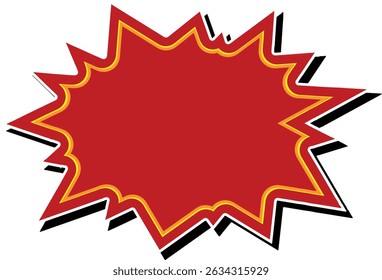 Color Comic yellow burst. Pop art retro vector Illustrator.