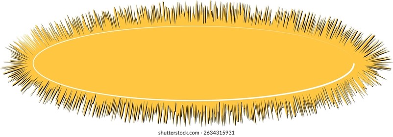 Cor Quadrinhos amarelo burst. Ilustrador de vetor retrô de arte pop.