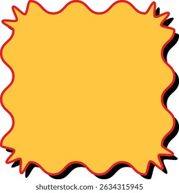 Color Comic yellow burst. Pop art retro vector Illustrator.