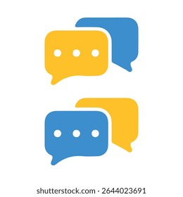 Color comment icon speech bubble symbol. Speech bubble collection. vector illustration eps 10