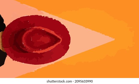 Color composition art. Background design of fractal paint and rich texture on the subject of imagination, creativity and art