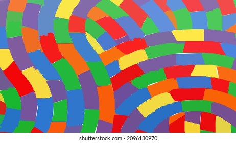 Color composition art. Background design of fractal paint and rich texture on the subject of imagination, creativity and art