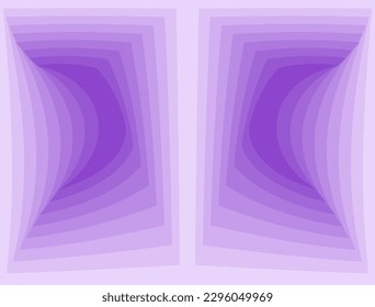 composición de color y campos con tonos violeta y violeta claro