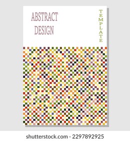 Color composition of geometric shapes. Template for creative ideas for the design of title pages, covers, books, brochures, leaflets, posters, booklets