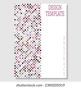 Color composition of geometric shapes. Template for creative ideas for the design of title pages, covers, books, brochures, leaflets, posters, booklets. Layout of the interior and decoration ideas
