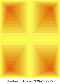 color composition and geometry fields with yellow-orange nuances