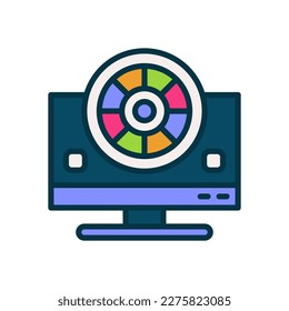 color computer icon for your website, mobile, presentation, and logo design.