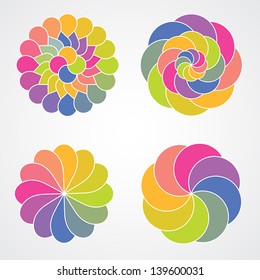 Color concentric circles