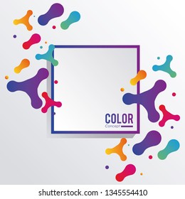 Color concept background frame