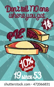 Color confectionery banner with croissants, cupcakes caked, chocolate cookies and other isolated vector illustration