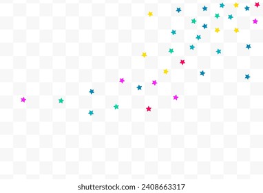 Color Constellation Invitation Vector Transparent Background. Independence Rain Invitation. Festive Splash Background. Rainbow Dust Celebration Backdrop.