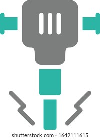 Color construction glyph icons set