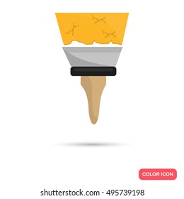 Color construction spatula flat icon. Stock Vector icon. Illustration for web and mobile design