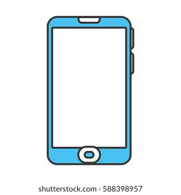color contour with modern cellphone