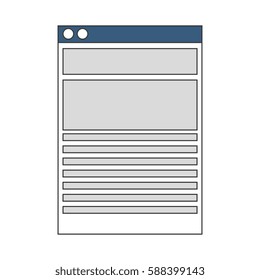 color contour of server in front view