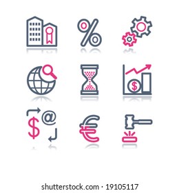 Color contour web icons, set 25