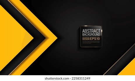 color contrast yellow black lines background geometric design, for bussiness corporate, minimal illustration advertising, application, Banner, media cover and brochure template design