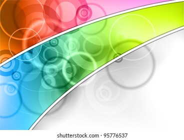 color corner on the abstract background