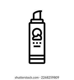 color correcting moisturizer cream line icon vector. color correcting moisturizer cream sign. isolated contour symbol black illustration