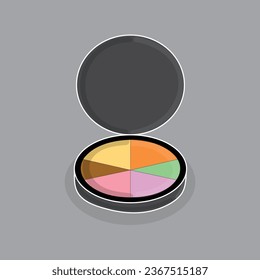 Color Corrector Palette Vector Art