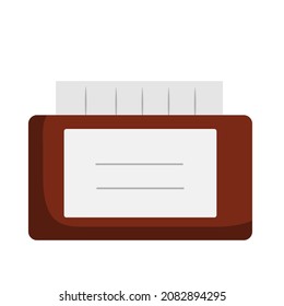 Color cosmetic bottle on white isolated background. Vector flat illustration design