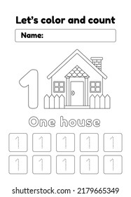 Color and Count Series Writing Exercise Number 01