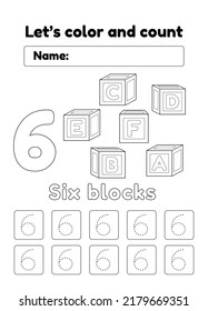 
COLOR  COUNT SERIES WRITING EXERCISE_NUMBER 06