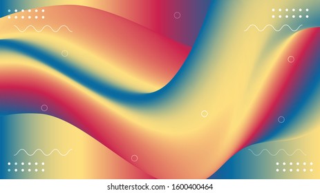 Color cover background design. Fluid gradient shapes composition. Futuristic design posters. Eps10 vector.