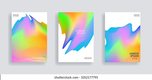 color cover stock vector set