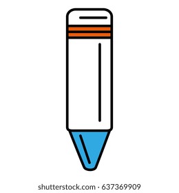 color crayon isolated icon