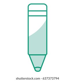 color crayon isolated icon