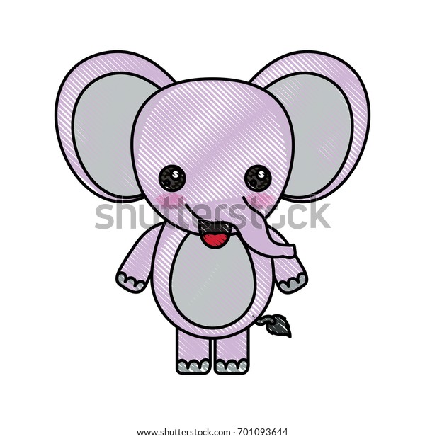 color crayon silhouette kawaii caricature cute stock vector royalty free 701093644 shutterstock