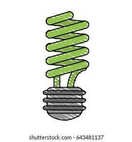 color crayon stripe cartoon fluorescent light bulb