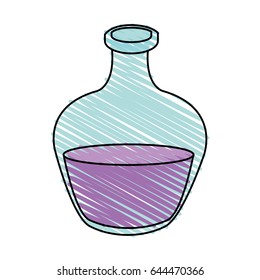 color crayon stripe cartoon rounded glass bottle essential oil for spa massage