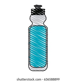 color crayon stripe cartoon sports bottle for liquids