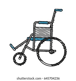 color crayon stripe cartoon wheel chair medical