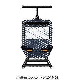 color crayon stripe image funicular cable railway